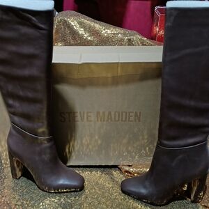 Steve Madden Brown Knee-High Boots